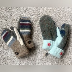 Adult Wool Mittens (2 Sets Bundled) $25